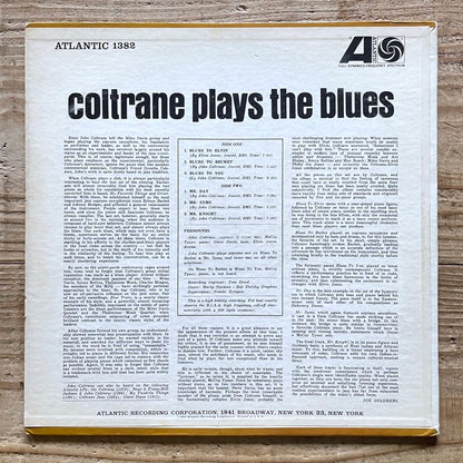 JOHN COLTRANE / PLAYS THE BLUES - US Atlantic Original