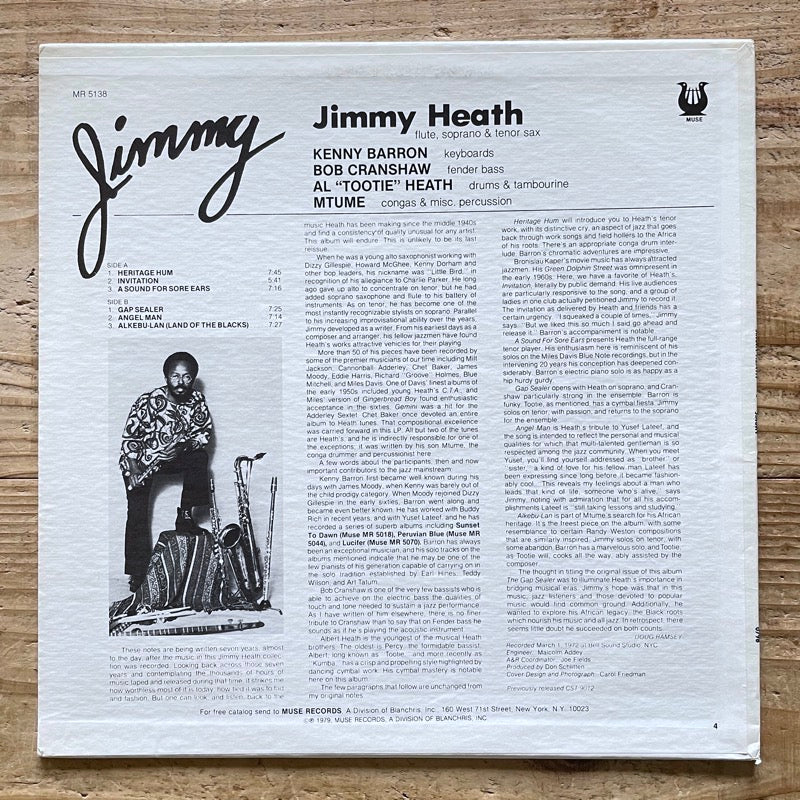 JIMMY HEATH / JIMMY - US Muse