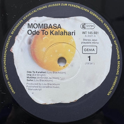 MOMBASA / ODE TO KALAHARI - German Spiegelei Original