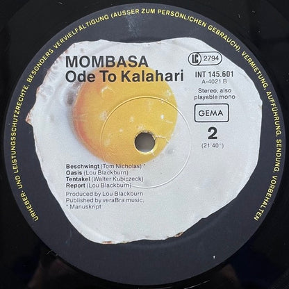 MOMBASA / ODE TO KALAHARI - German Spiegelei Original