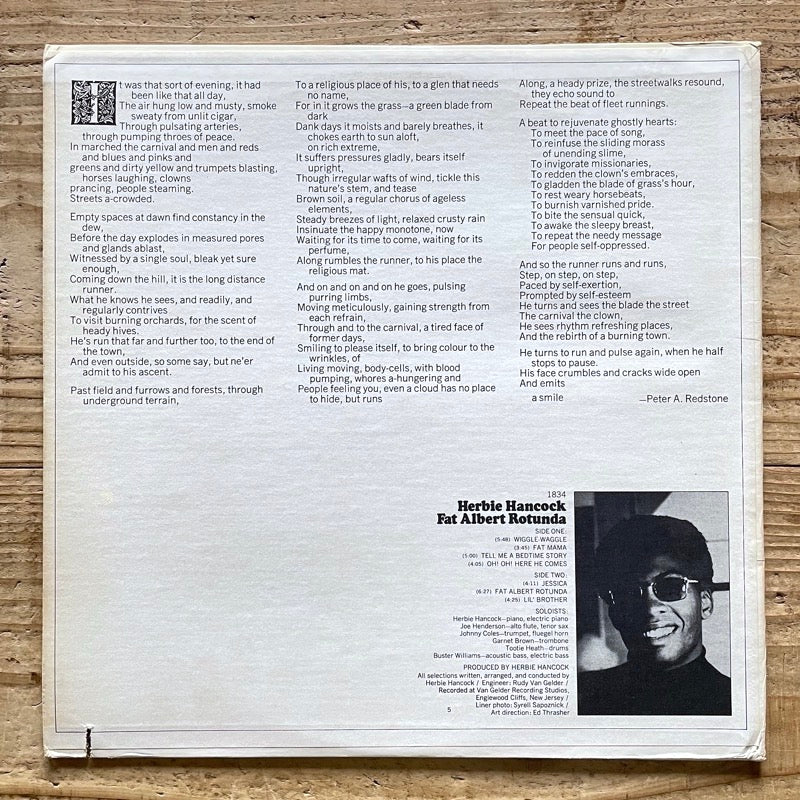 HERBIE HANCOCK / FAT ALBERT ROTUNDA - US Warner Bros.