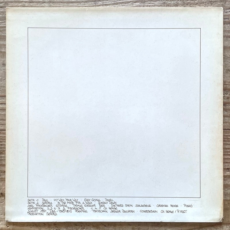 SENORA - German Private Original