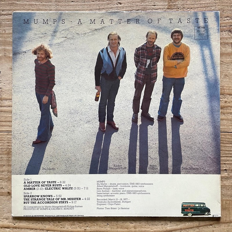MUMPS / A MATTER OF TASTE - German MPS Original
