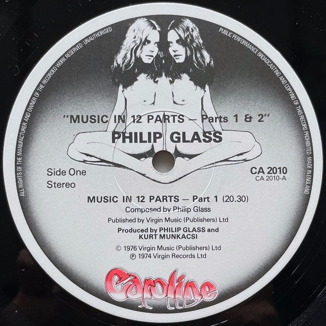 PHILIP GLASS / MUSIC IN TWELVE PARTS - UK Virgin Original