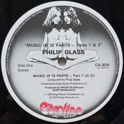 PHILIP GLASS / MUSIC IN TWELVE PARTS - UK Virgin Original