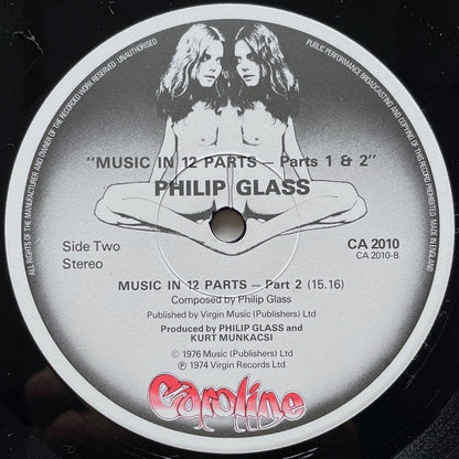 PHILIP GLASS / MUSIC IN TWELVE PARTS - UK Virgin Original