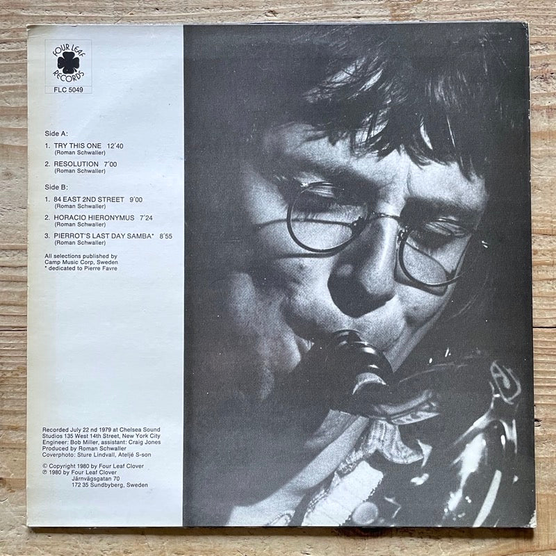 ROMAN SCHWALLER QUARTET - Swedish Four Leaf Original