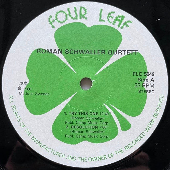 ROMAN SCHWALLER QUARTET - Swedish Four Leaf Original