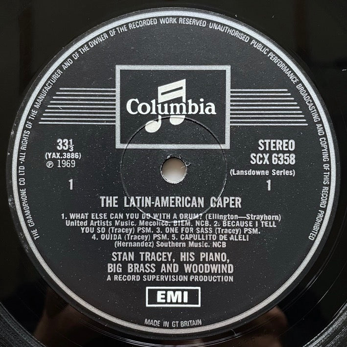 STAN TRACEY / THE LATIN-AMERICAN CAPER - UK Columbia Original