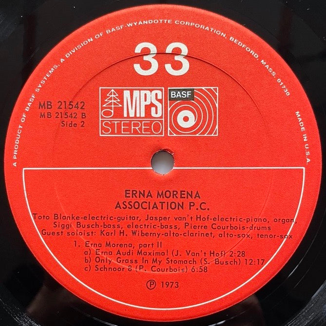 ASSOCIATION P.C. / ERNA MORENA - US MPS/Basf