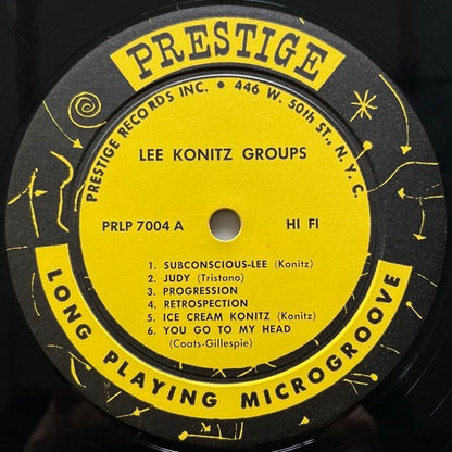 LEE KONITZ with TRISTANO, MARSH AND BAUER - US Prestige Original
