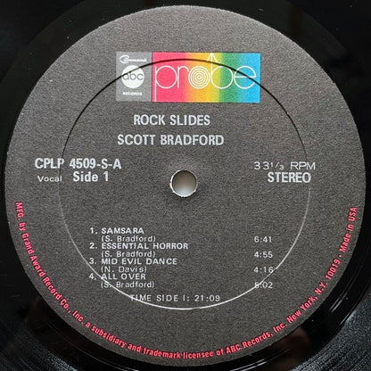 SCOTT BRADFORD / ROCK SLIDES - US Probe Original