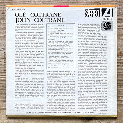 JOHN COLTRANE / OLE - US Atlantic Original