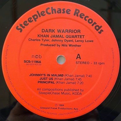 KHAN JAMAL QUARTET / DARK WARRIOR - Danish SteepleChase Original