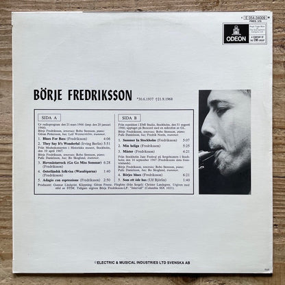 BORJE FREDRIKSSON - Swedish Odeon Original