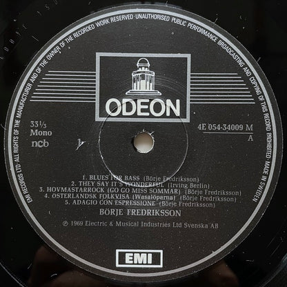 BORJE FREDRIKSSON - Swedish Odeon Original