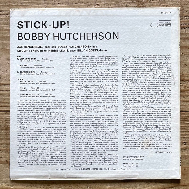BOBBY HUTCHERSON / STICK-UP - US Blue Note Original