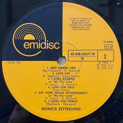 MONICA ZETTERLUND - Swedish Emidisc