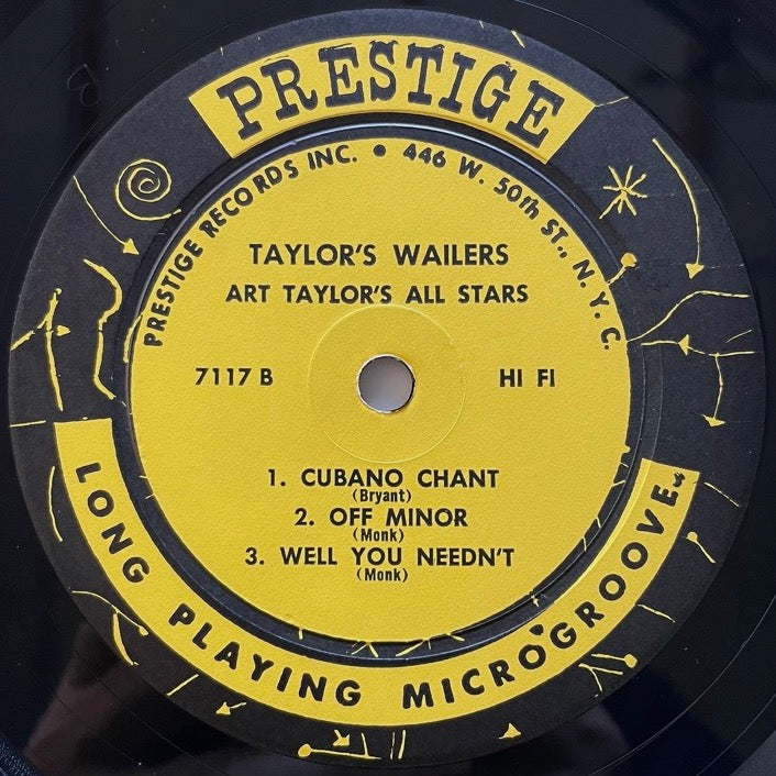 ART TAYLOR / TAYLOR'S WAILERS - US Prestige DG MONO Original