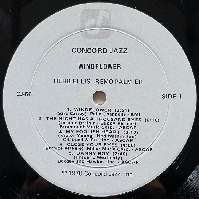 HERB ELLIS - REMO PALMIER / WINDFLOWER - US Concord Original