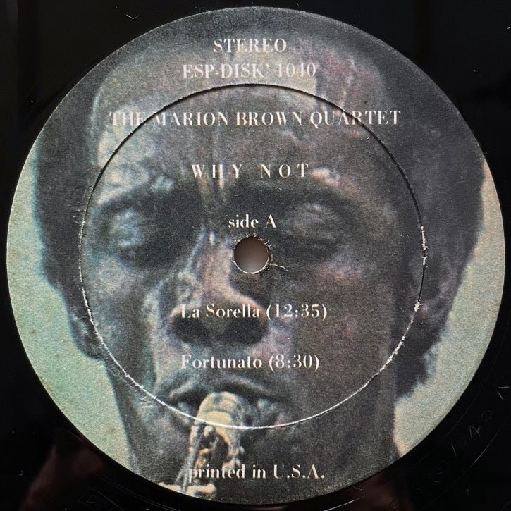MARION BROWN QUARTET / WHY NOT - US ESP-DISK Original