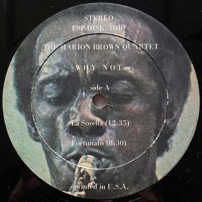 MARION BROWN QUARTET / WHY NOT - US ESP-DISK Original