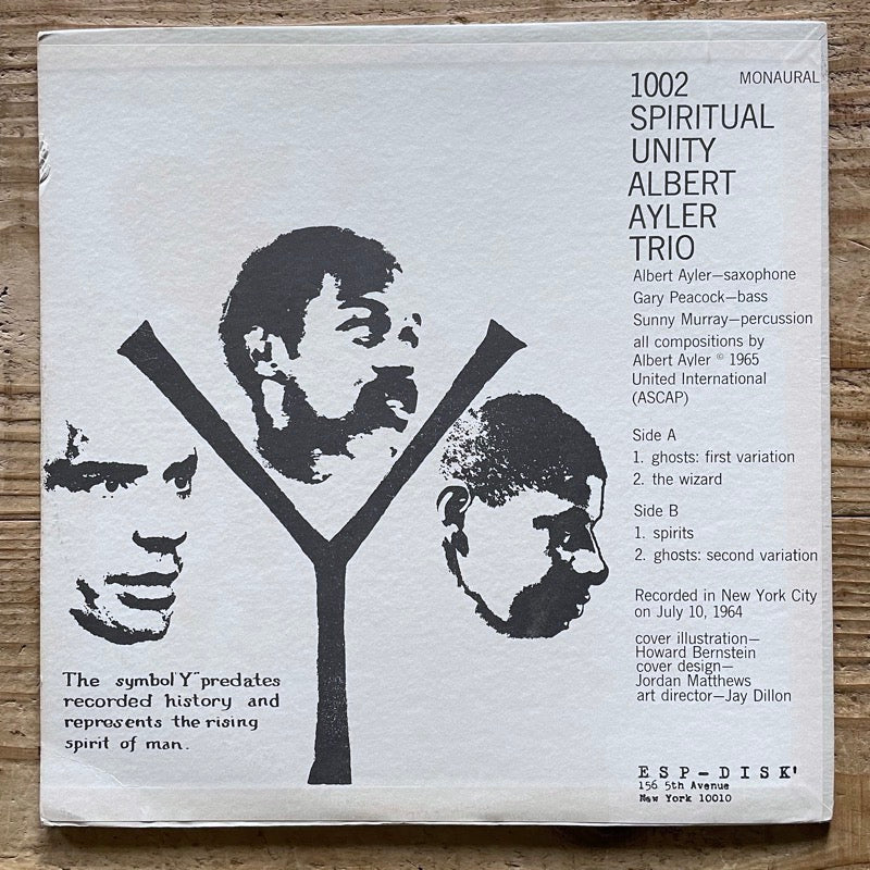 ALBERT AYLER TRIO / SPIRITUAL UNITY - US ESP-DISK
