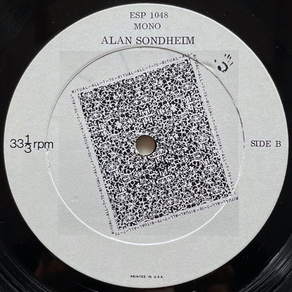 ALAN SONDHEIM / RITUAL-ALL-7-70 - US ESP-DISK original