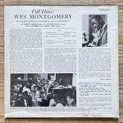 WES MONTGOMERY / FULL HOUSE - US Riverside Original