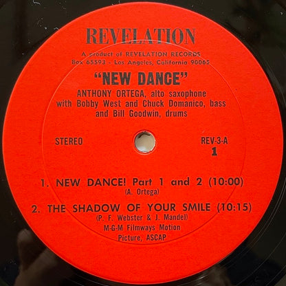 ANTHONY ORTEGA / NEW DANCE! - US Revelation Original