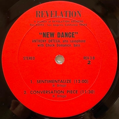 ANTHONY ORTEGA / NEW DANCE! - US Revelation Original