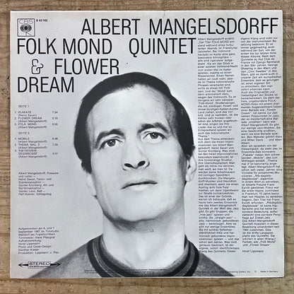 ALBERT MANGELSDORFF QUINTET / FOLK MOND & FLOWER DREAM - GERMAN CBS Original