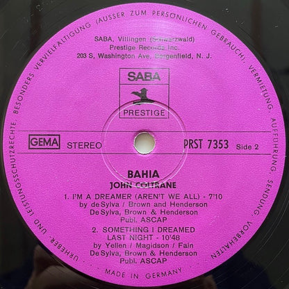 JOHN COLTRANE / BAHIA - German Saba