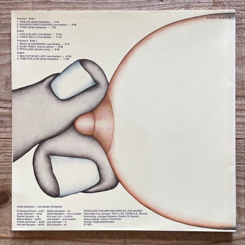 SLIDE HAMPTON – JOE HAIDER ORCHESTRA / GIVE ME A DOUBLE (2LP) - German MPS Original