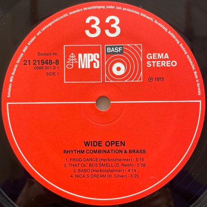 PETER HERBOLZHEIMER RHYTHM COMBINATION & BRASS / WIDE OPEN - German MPS original