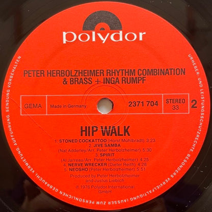 PETER HERBOLZHEIMER RHYTHM COMBINATION & BRASS & INGA RUMPF / HIP WALK - German Polydor original