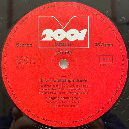 WOLFGANG DAUNER / THIS IS .. - German Brain