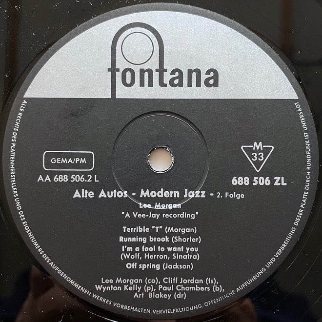 LEE MORGAN / ALTE AUTOS - MODERN JAZZ 2.FOLGE - German Fontana