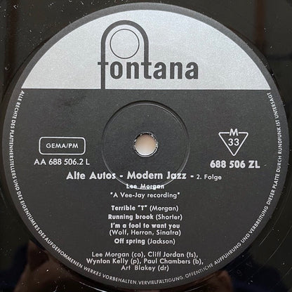 LEE MORGAN / ALTE AUTOS - MODERN JAZZ 2.FOLGE - German Fontana