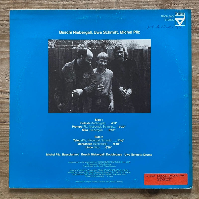 PILZ - NIEBERGALL - SCHMITT / CELESTE - German Trion Original