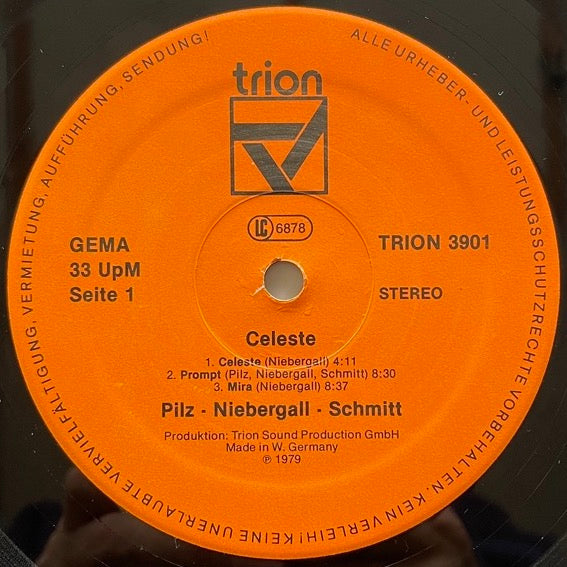 PILZ - NIEBERGALL - SCHMITT / CELESTE - German Trion Original