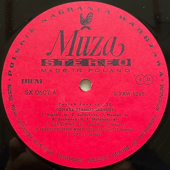 TOMASZ STANKO QUINTET / MUSIC FOR K (POLISH JAZZ vol.22) - Polish Muza