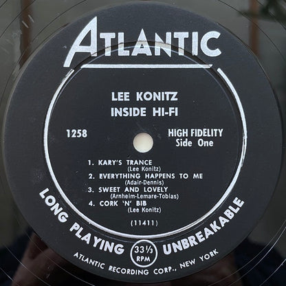 LEE KONITZ / INSIDE HI-FI - US Atlantic original