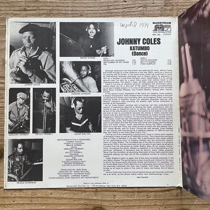 JOHNNY COLES / KATUMBO - US Mainstream Original