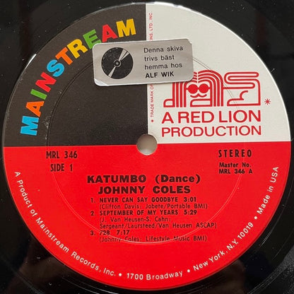JOHNNY COLES / KATUMBO - US Mainstream Original