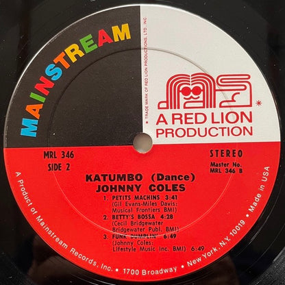 JOHNNY COLES / KATUMBO - US Mainstream Original