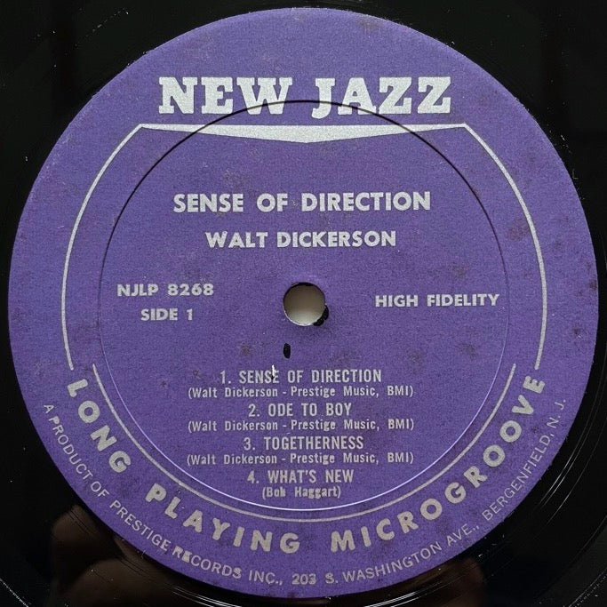 WALT DICKERSON / A SENSE OF DIRECTION - US New Jazz