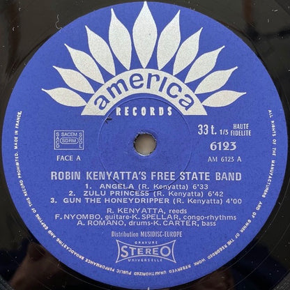 ROBIN KENYATTA'S FREE STATE BAND - French America Original