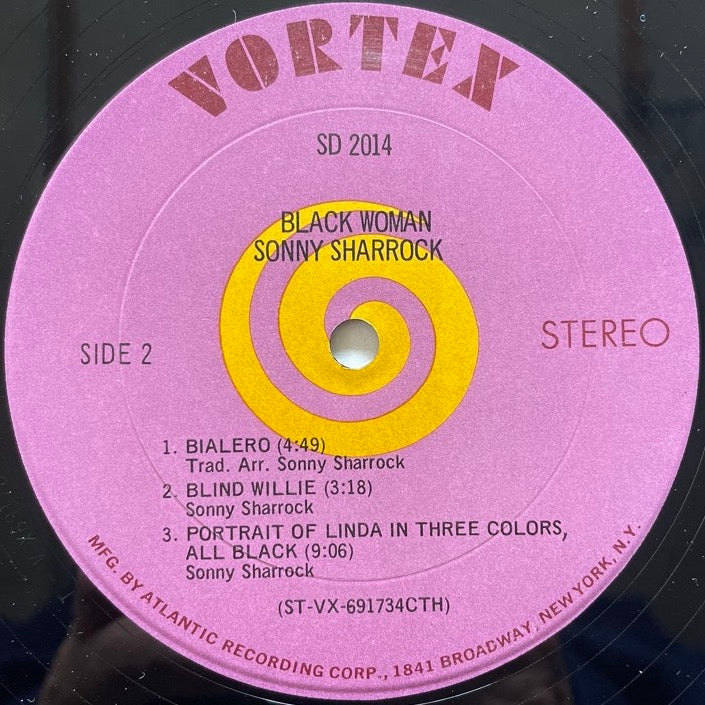 SONNY SHARROCK / BLACK WOMAN - US Vortex original