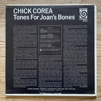 CHICK COREA / TONES FOR JOAN'S BONES - US Vortex Original